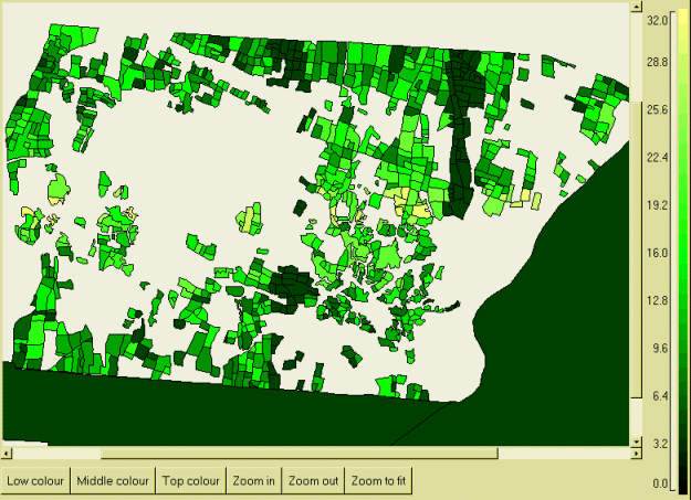 GIS polygon display